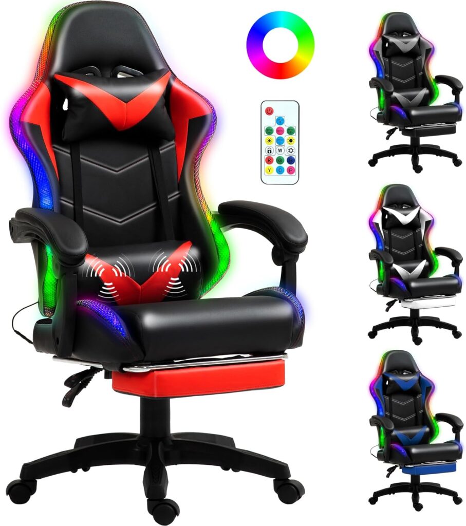 Gaming chair with speakers