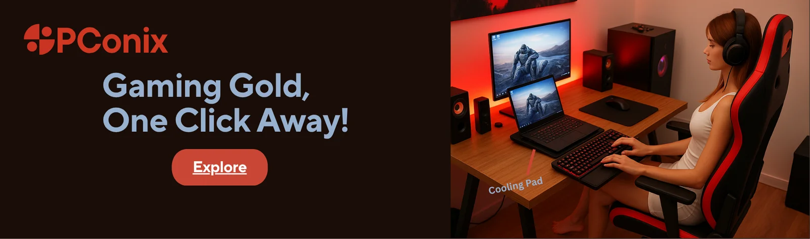 PConix-Gamig Gold One, Click Away! PConix-Gamig Gold One, Click Away!
